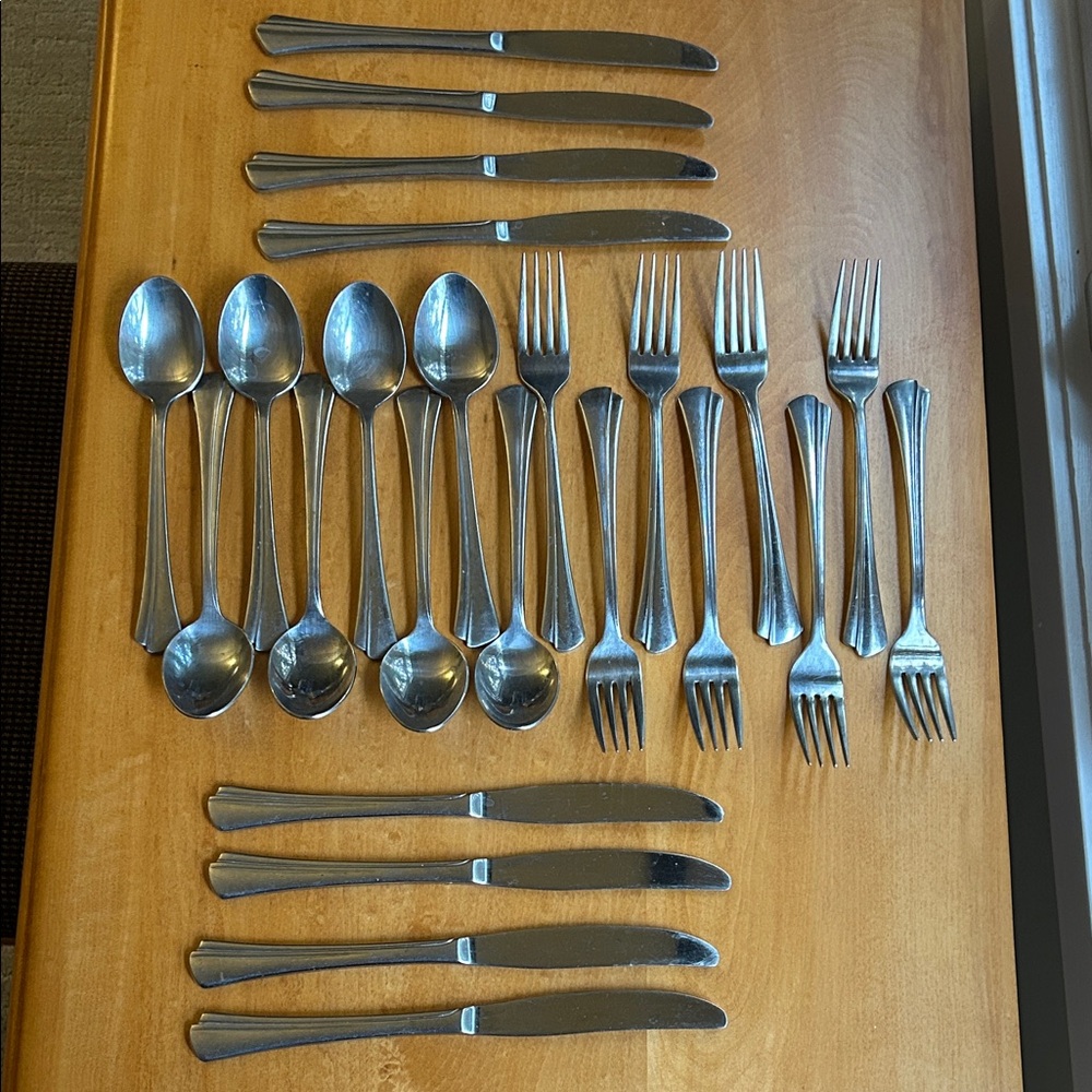 Reed and Barton Stainless Steel Flatware service for 8